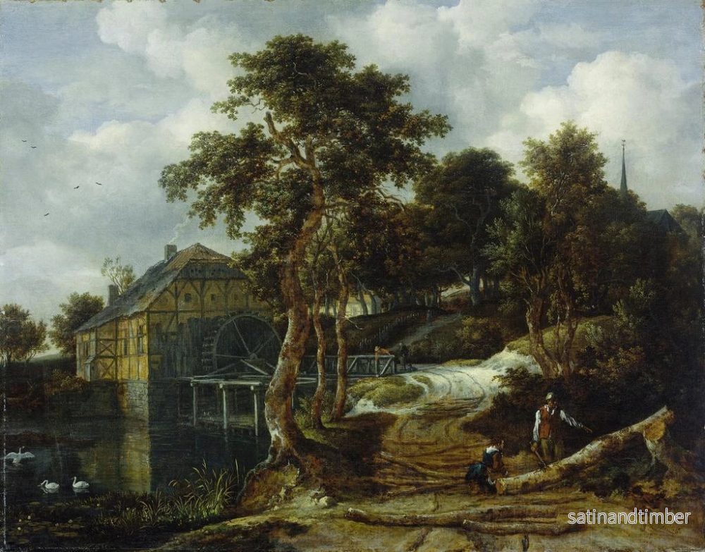 Reproduktion av målningen Landskap med ett vattenhjul - Jacob van Ruisdael - Bild 2