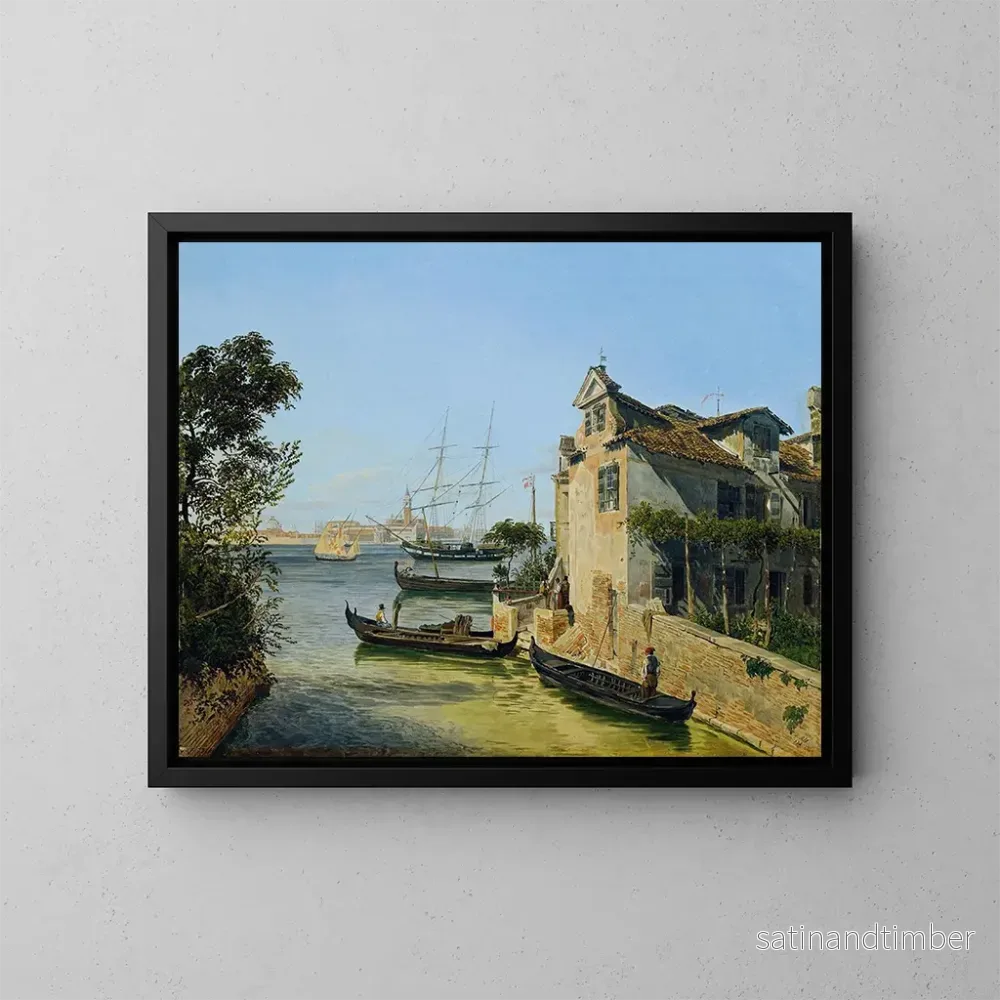 Reproduktion av målningen Vue de San Giorgio Maggiore à Venise – Jakob Alt Reproduktion av målningen Vue de San Giorgio Maggiore à Venise – Jakob Alt