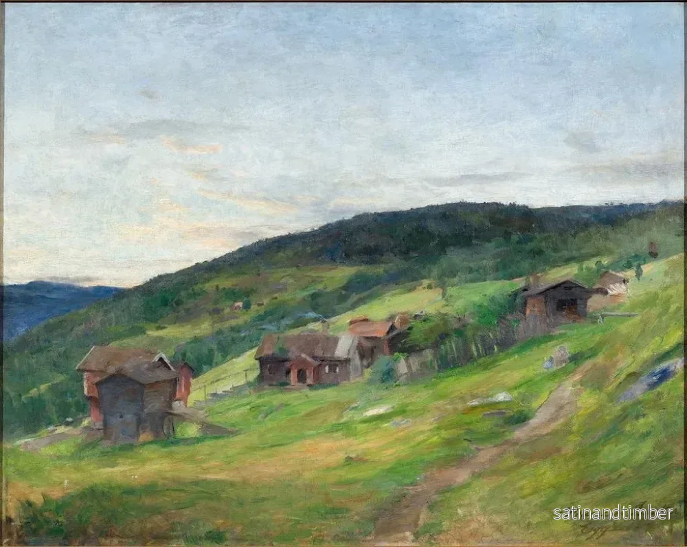 Reproduktion av målningen Landskap Eggeda - Harriet Backer - Bild 2