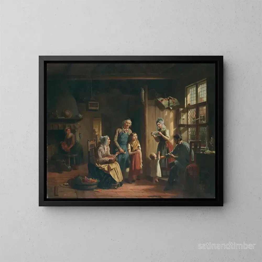 Reproduktion av målningen La lettre - Julius Weyde