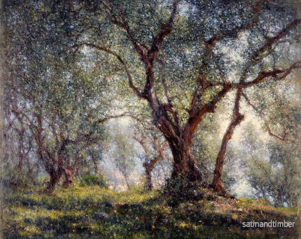 Reproduktion av målningen Les oliviers à Menton - Henry Brokman - Bild 2