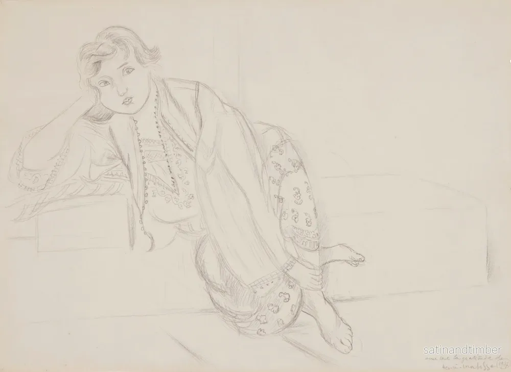Reproduction du dessin Odalisque – Henri Matisse Reproduction du dessin Odalisque – Henri Matisse