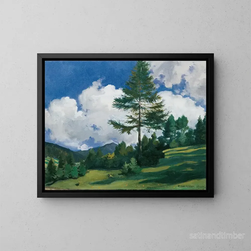 Reproduktion av målningen Motif à Toblach - Richard Harlfinger