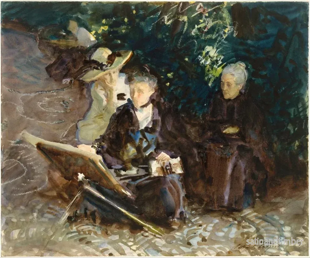 Reproduktion av målningen vid Generalife - John Singer Sargent - Bild 2