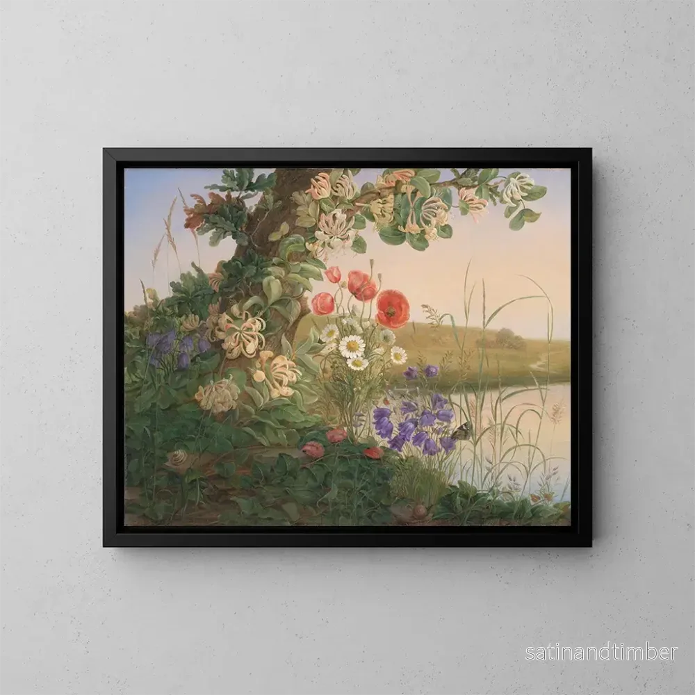 Reproduktion av målningen Komposition av blommor - Christine Løvmand