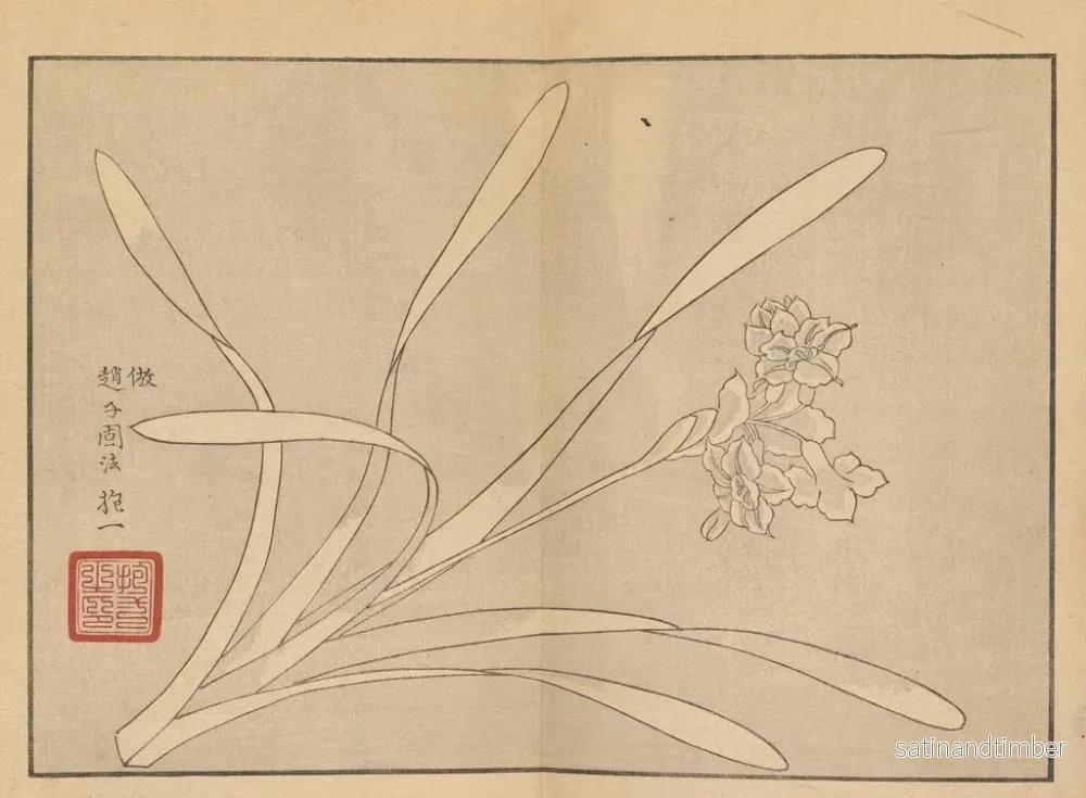 Reproduktion av målningen Sakai Hoitsu, blom- och fågelmålning, Pl10 - Sakai Hōitsu - Bild 2