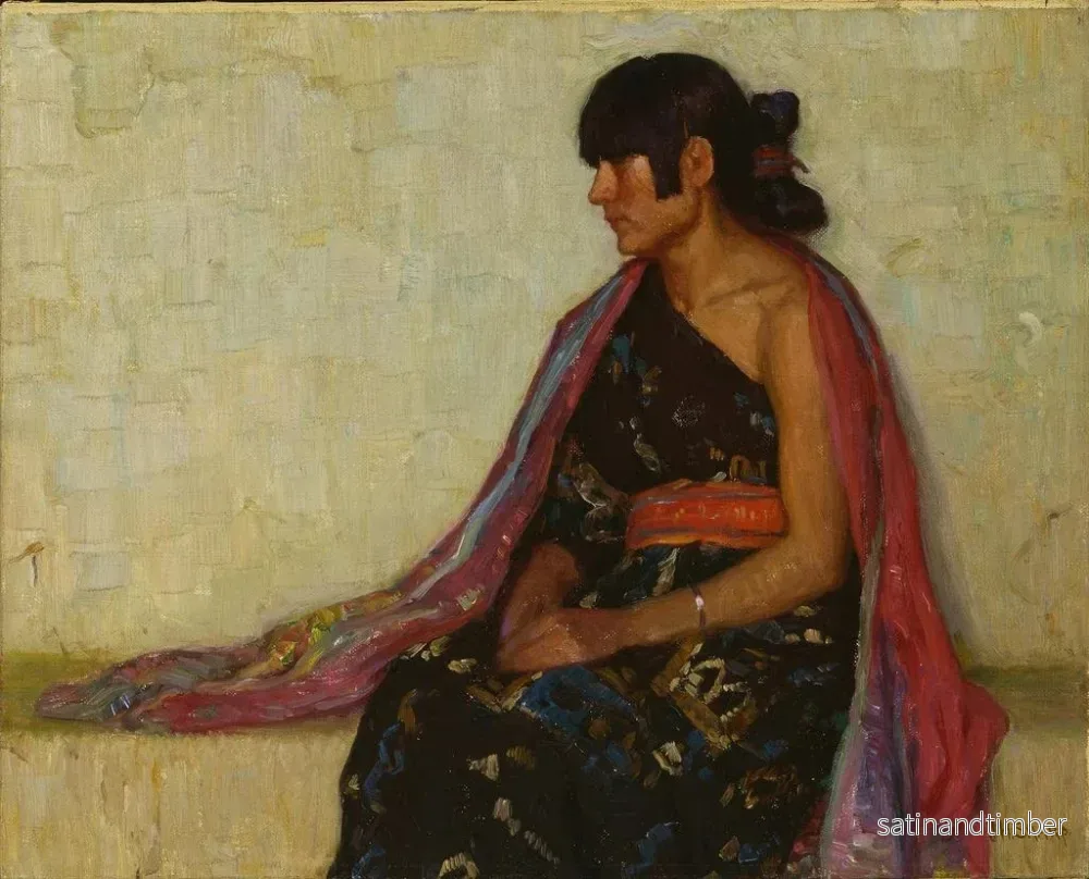 Reproduktion av målningen Robe hopi gamla korsfäst - Joseph Henry Sharp - Bild 2