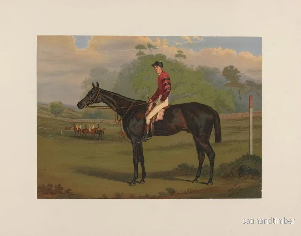 Reproduktion av målningen Parole, brun hingst - Harry Hall - Bild 2