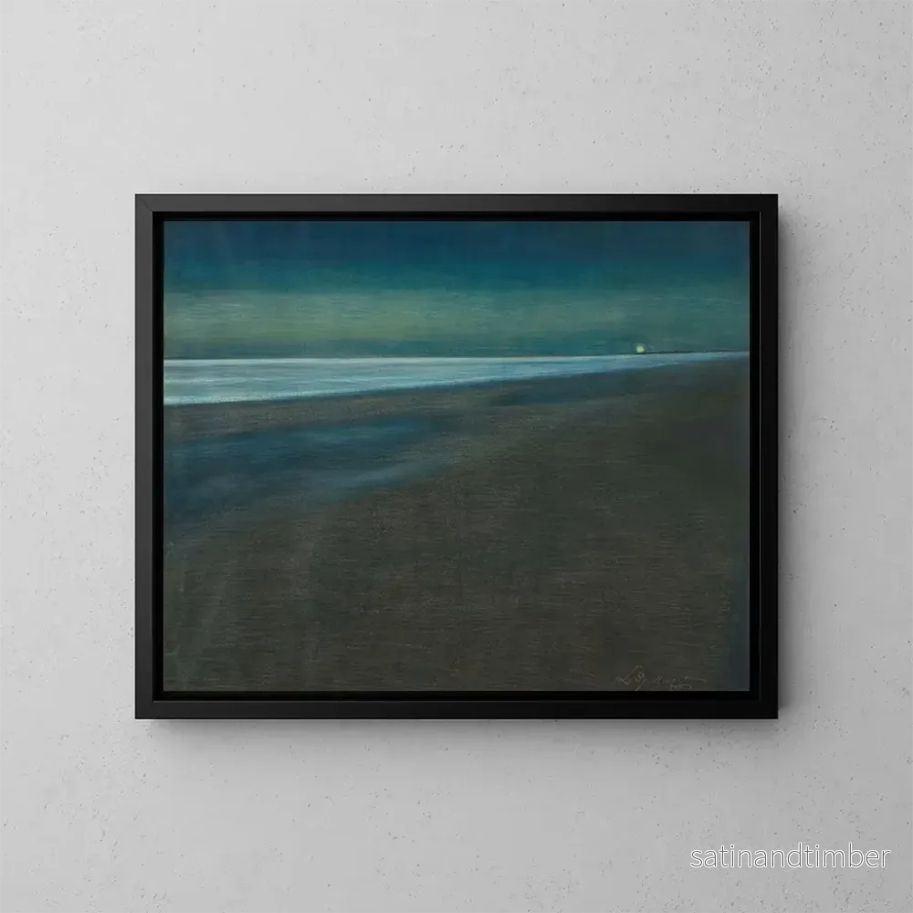 Reproduktion av målningen Vue de la plage la nuit - Léon Spilliaert