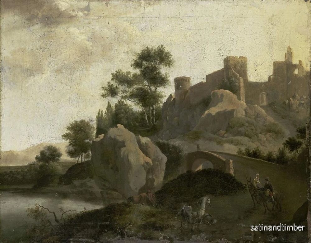 Reproduktion av målningen Landskap Italien - Johann Georg Schieblius - Bild 2