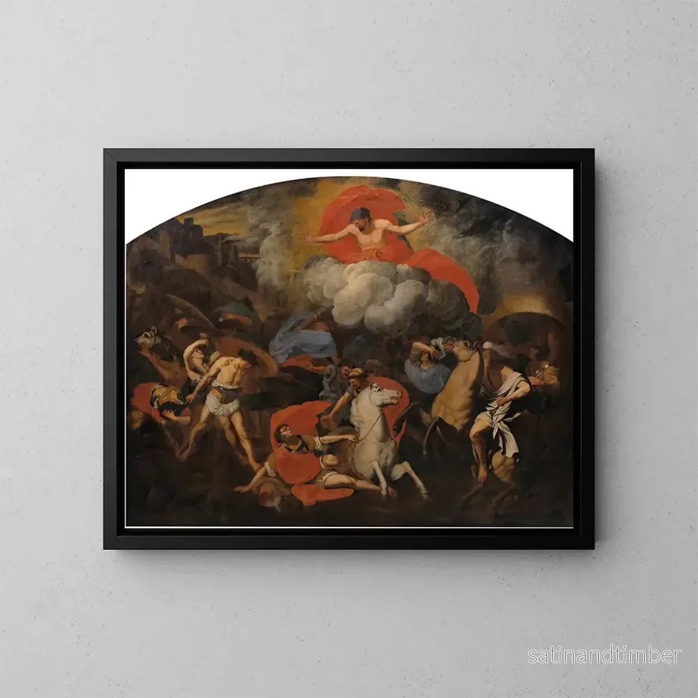 Reproduktion av målningen av Conversion de saint Paul - Bertholet Flémalle