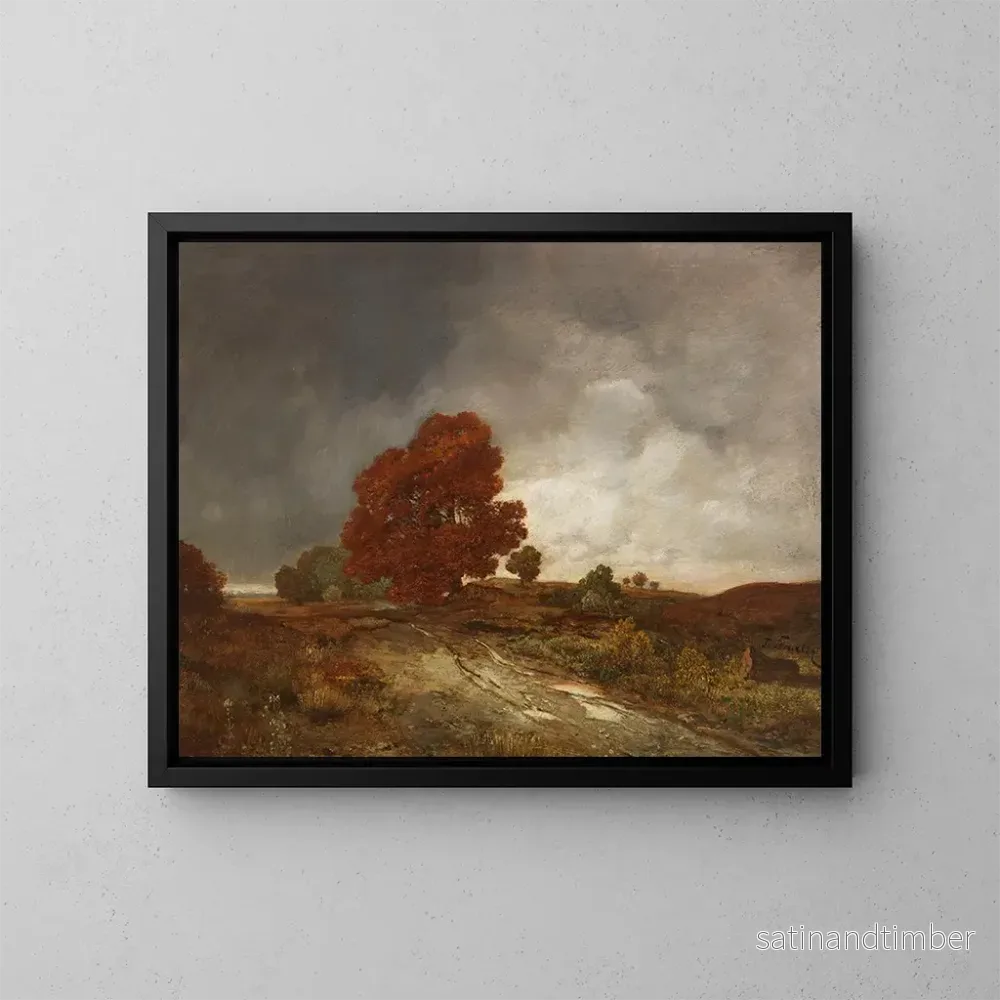 Reproduktion av målningen Landskapsbild av höst - Toni von Stadler