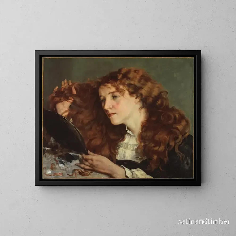Reproduktion av målningen Jo, den vackra irländska flickan - Gustave Courbet