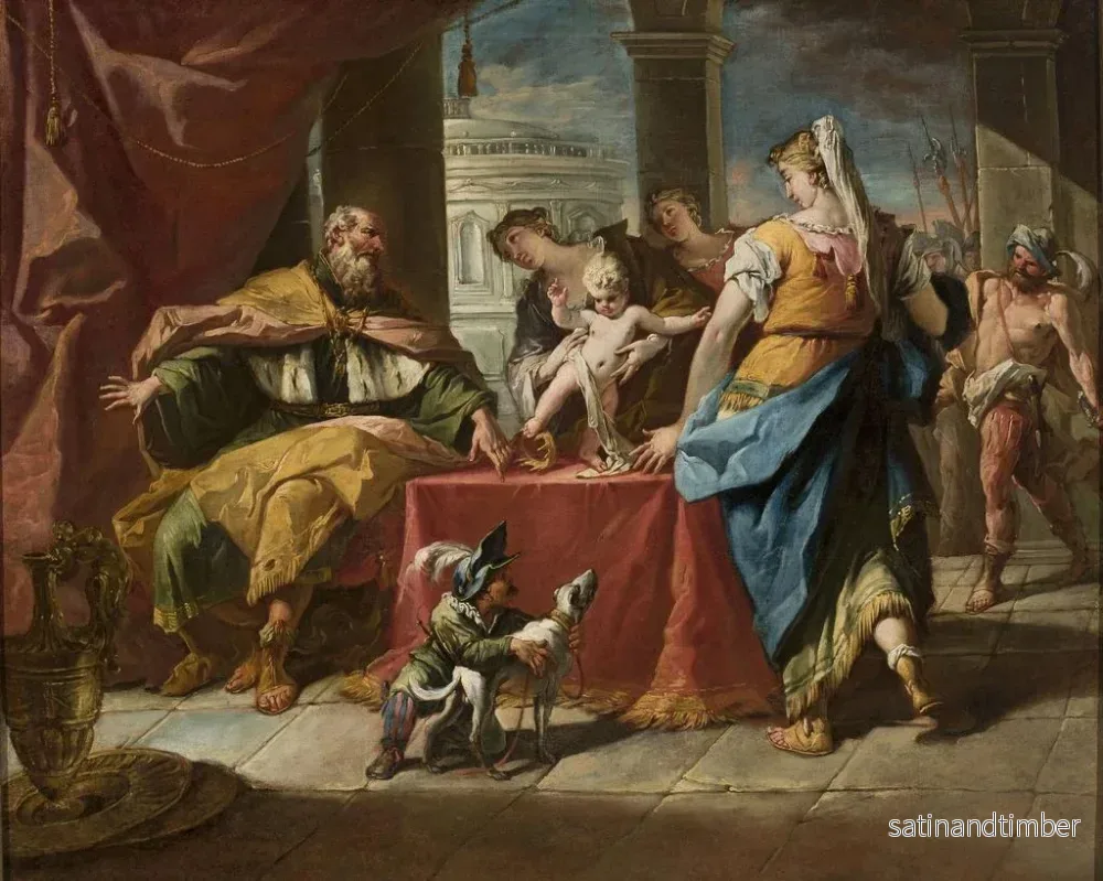 Reproduktion av målningen Moïse piétinant la couronne du Pharaon - Gaspare Diziani - Bild 2