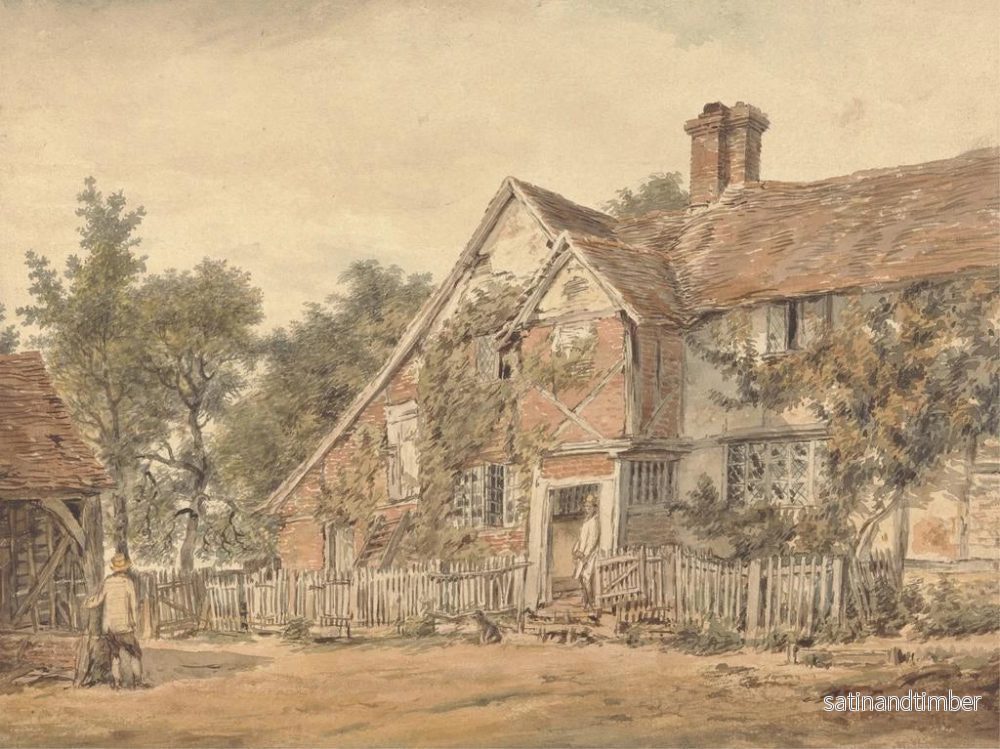Reproduktion av målningen En bondgård - William Henry Hunt - Bild 2