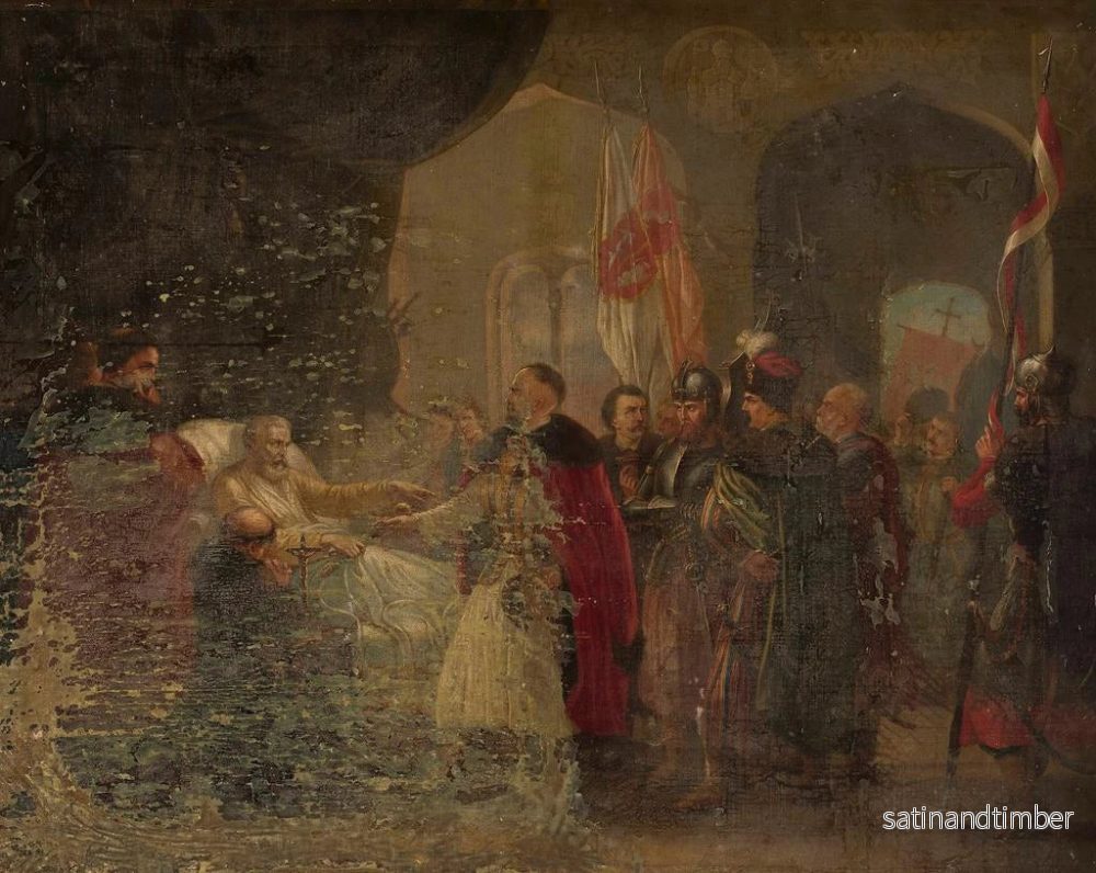 Reproduktion av målningen Döden av chefen - Władysław Majeranowski - Bild 2