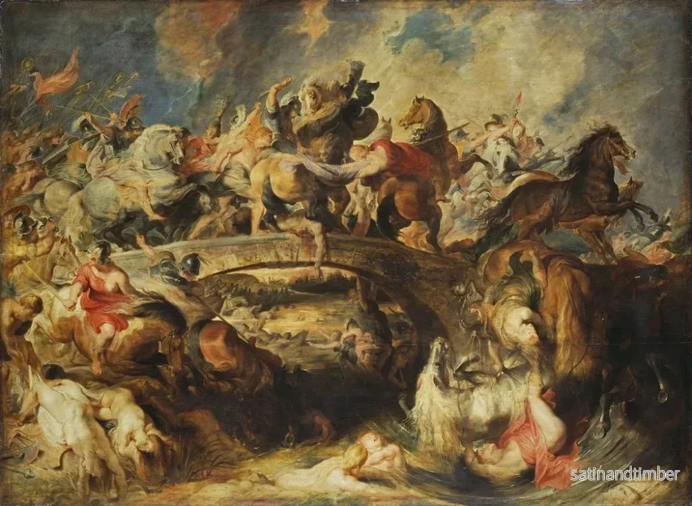 Reproduktion av målningen La bataille des Amazones - Peter Paul Rubens - Bild 2