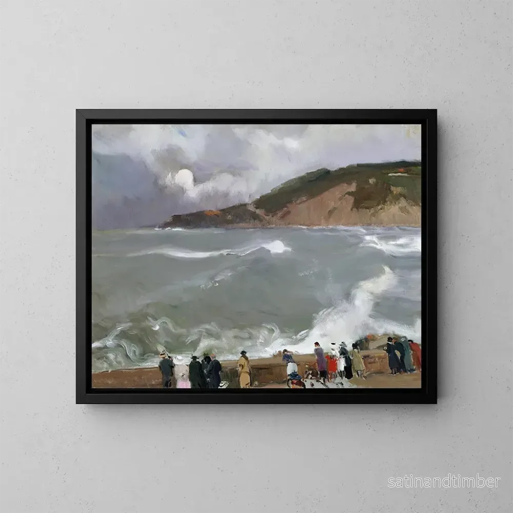 Reproduktion av målningen Brise-lames de Saint-Sébastien - Joaquín Sorolla