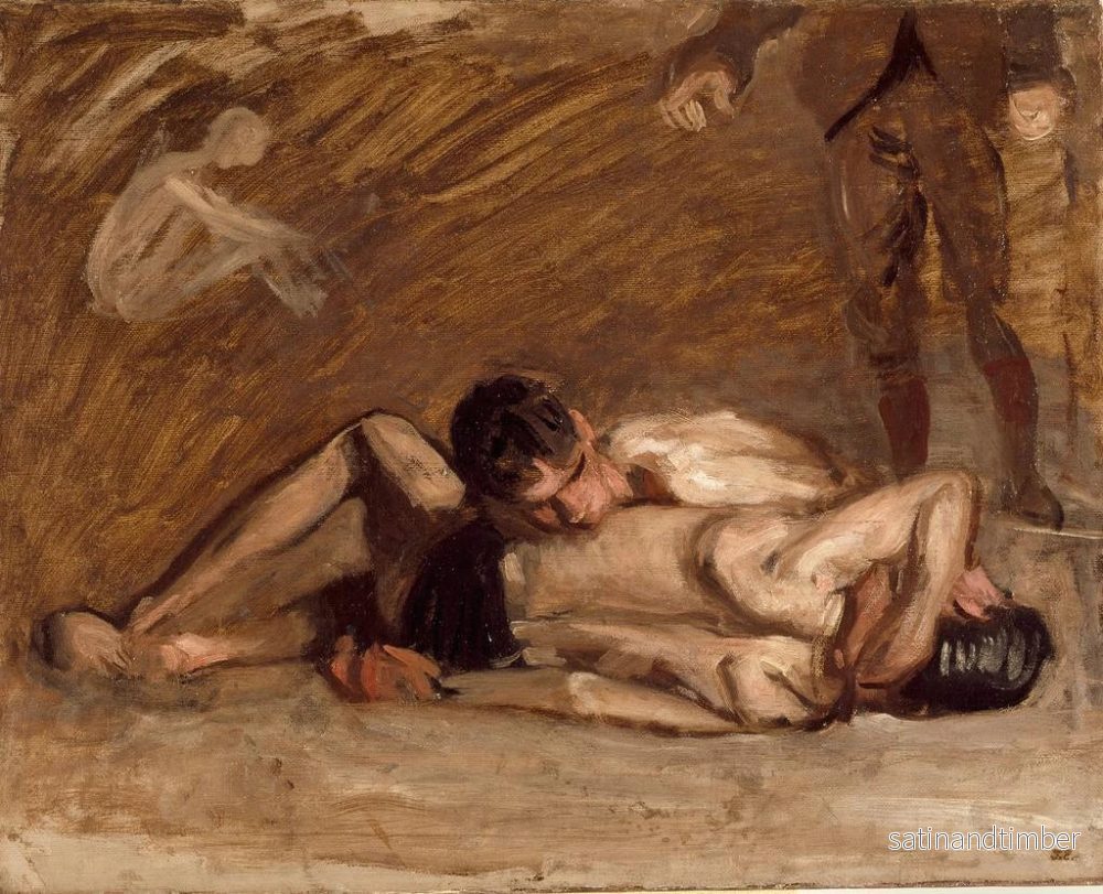 Reproduktion av målningen Lutteurs - Thomas Eakins - Bild 2