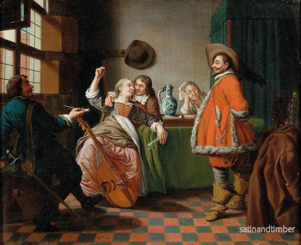 Reproduktion av målningen Hos mellanmännen - Jan Josef Horemans den äldre - Bild 2