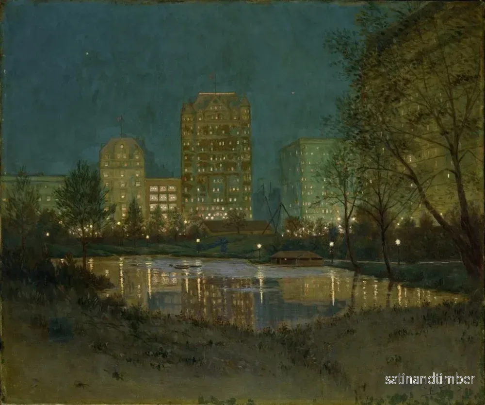 Reproduktion av målningen Central Park och Plaza - William Anderson Coffin - Bild 2