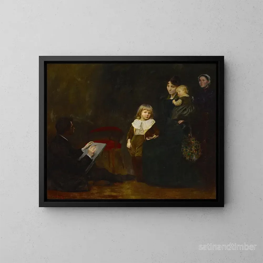 Reproduktion av målningen Le Portrait - George de Forest Brush