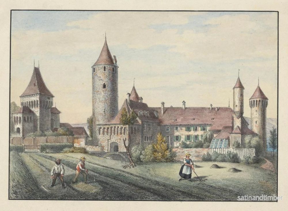 Reproduktion av målningen Estavayer - Johann Friedrich Wagner - Bild 2