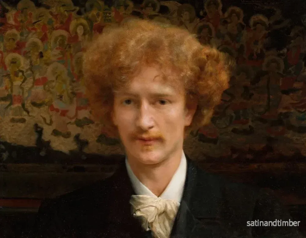 Reproduktion av målningen Porträtt av Ignacy Jan Paderewski 1860-1941 - Lawrence Alma-Tadema - Bild 2