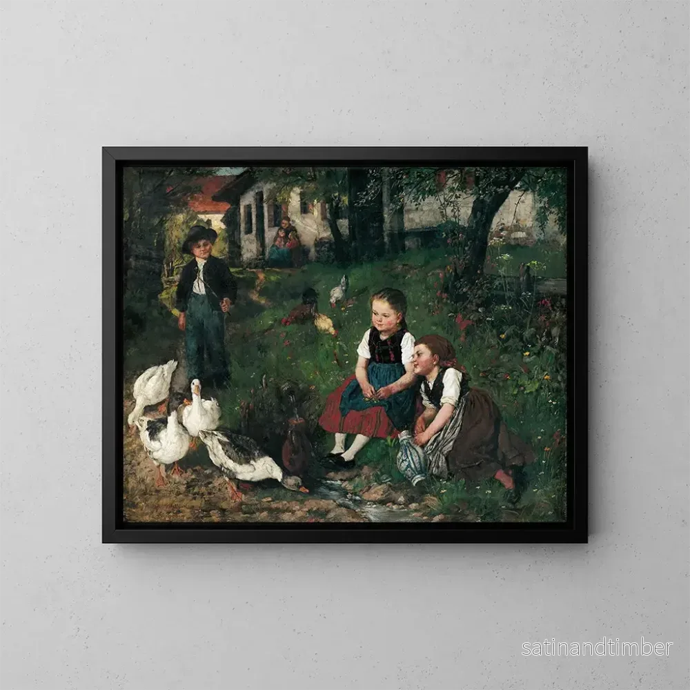 Reproduktion av målningen Sommardag - Johann Sperl