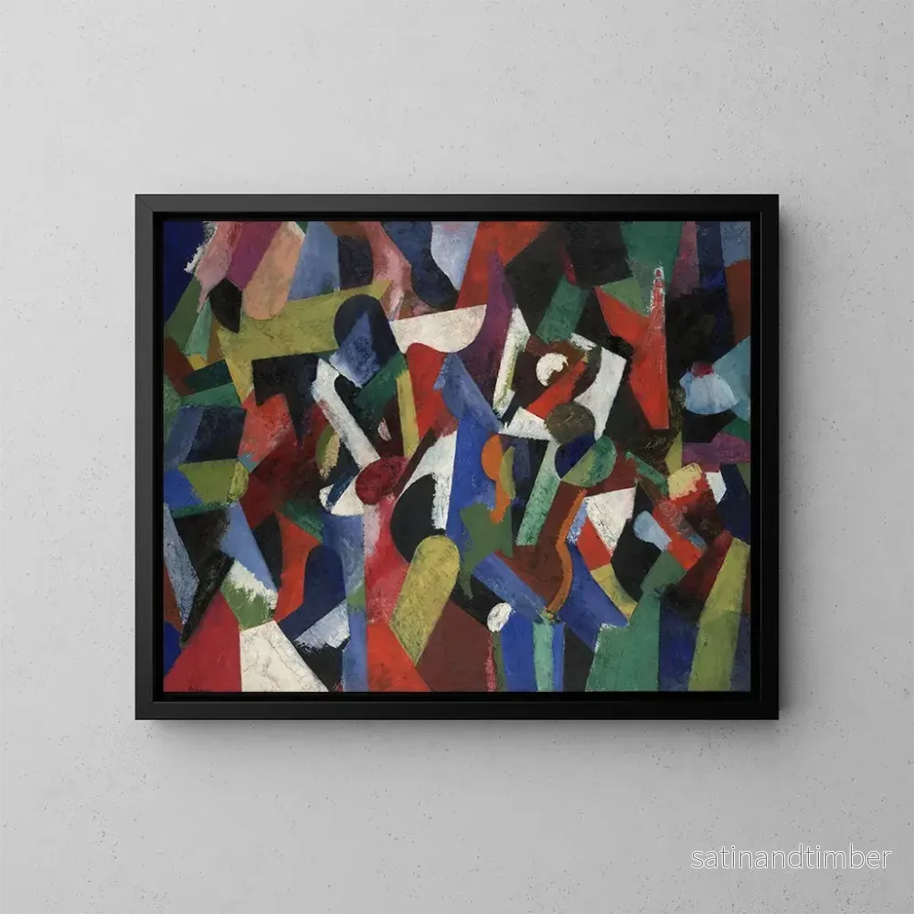 Reproduktion av målningen Composition V - Patrick Henry Bruce