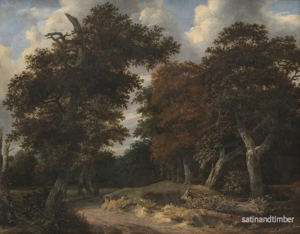 Reproduktion av målningen Väg genom en ekskog - Jacob van Ruisdael - Bild 2