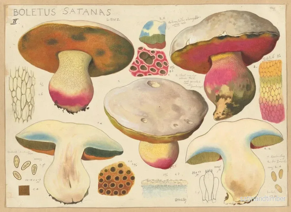 Reproduktion av målningen Boletus satanas - Hans Baldung - Bild 2