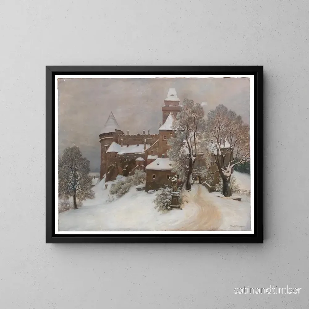 Reproduktion av målningen Château de Heidenreichstein - Hans Götzinger