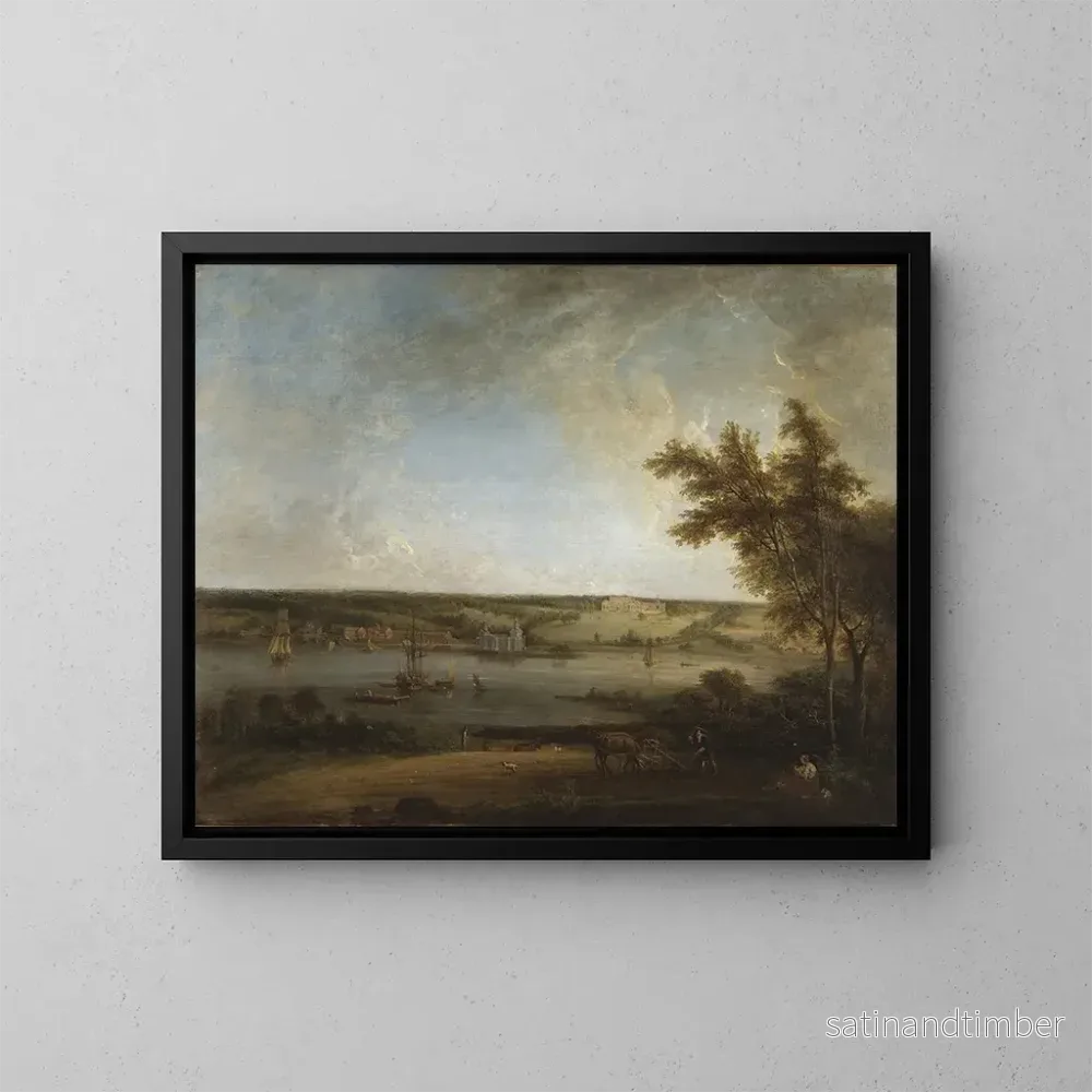 Reproduktion av målningen Landskap engelska från Mistley Hall, Essex – Elias Martin Reproduktion av målningen Landskap engelska från Mistley Hall, Essex – Elias Martin