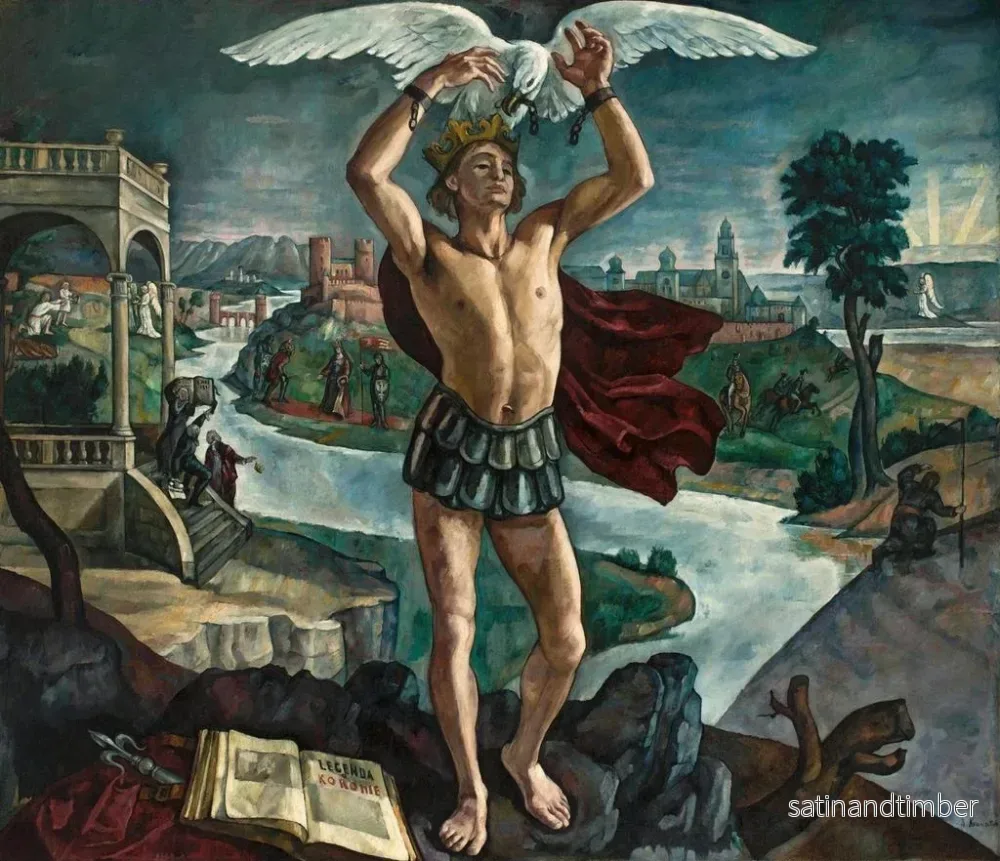 Reproduktion av målningen Legend av kronan - Roman Kramsztyk - Bild 2