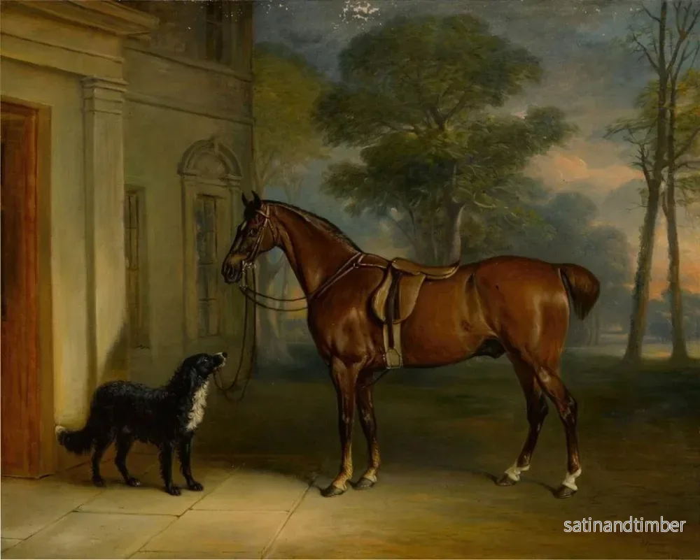 Reproduktion av målningen Utomhus Allington Hall - John Ferneley Jr - Bild 2