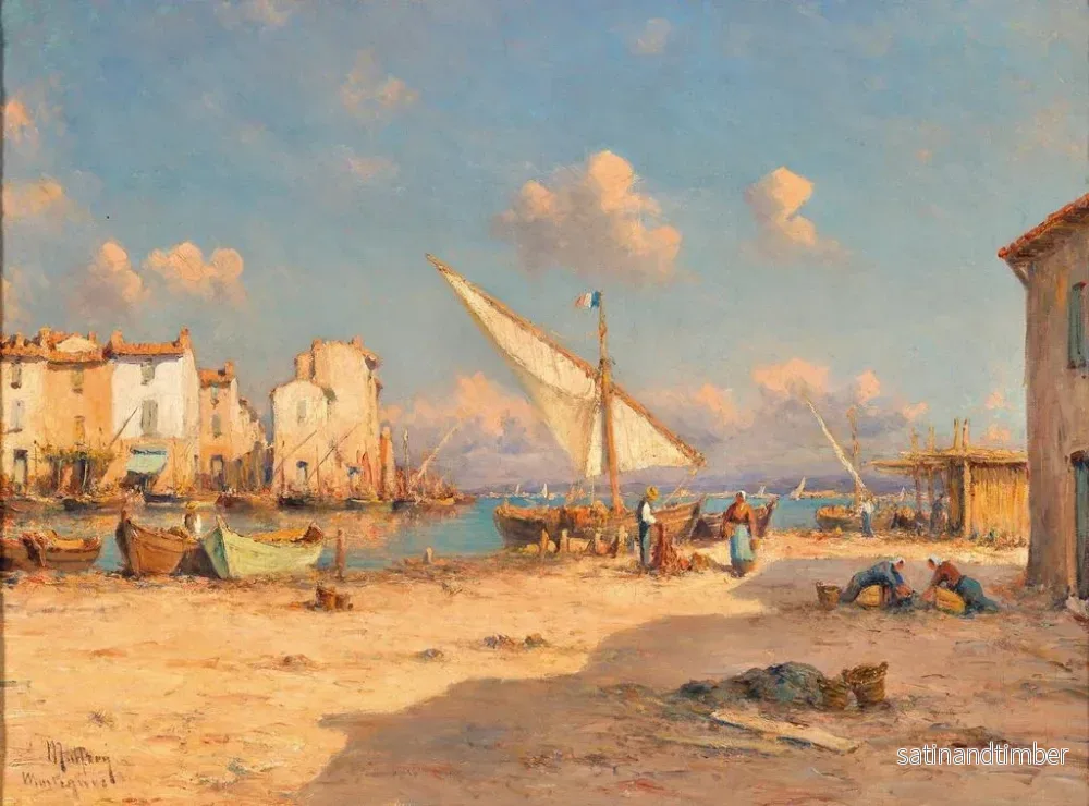 Reproduktion av målningen En vy över Martigues - Henry Malfroy - Bild 2