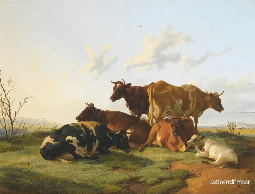 Reproduktion av målningen Bétail paussande i Canterburys ängar - Thomas Sidney Cooper - Bild 2