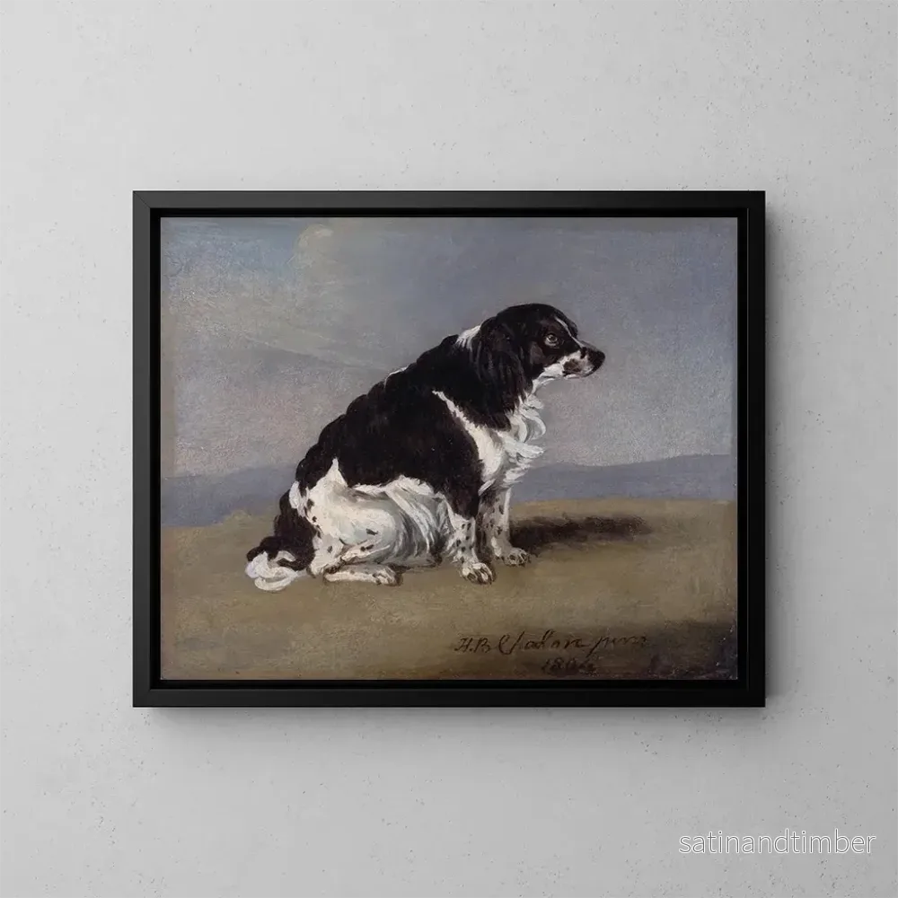 Reproduktion av målningen Le spaniel de la duchesse de York - Henry Bernard Chalon