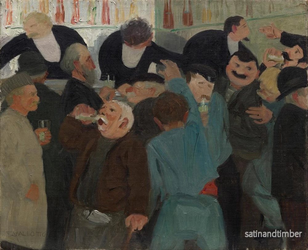 Reproduktion av målningen Le Bistro - Félix Vallotton - Bild 2