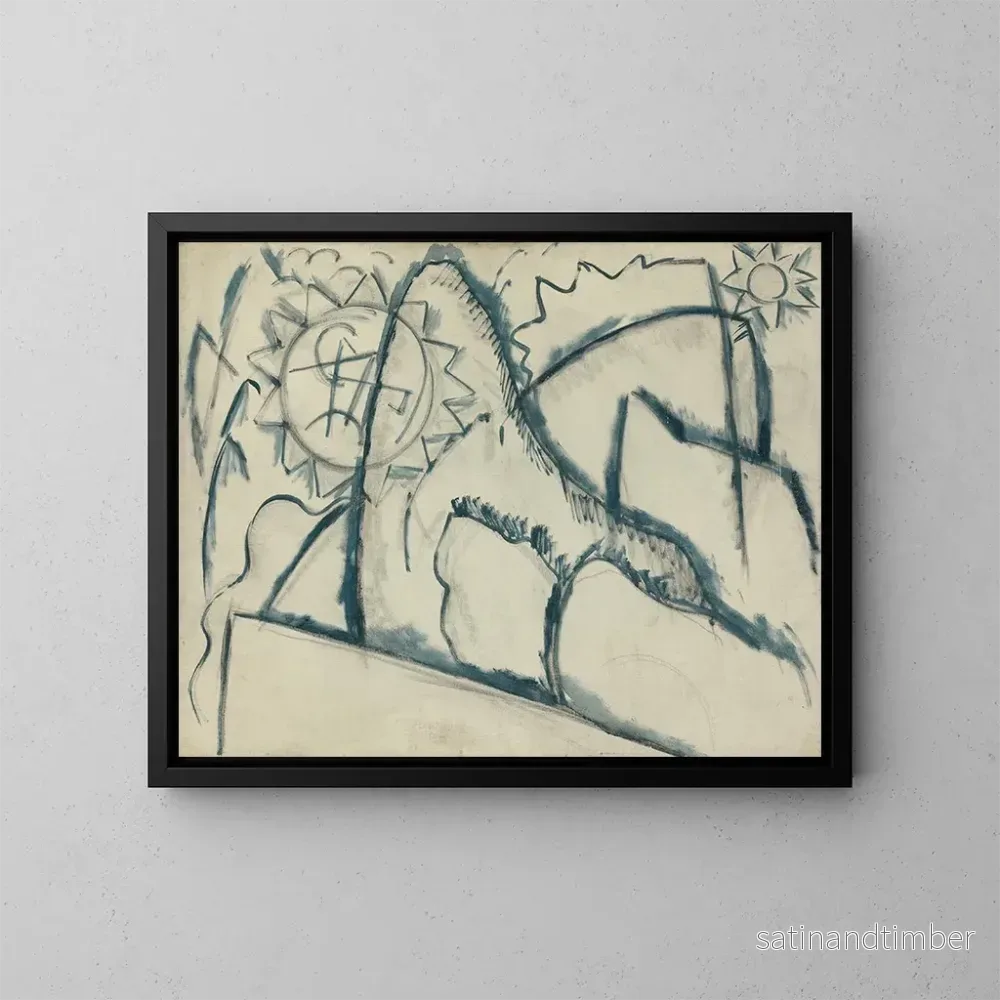 Reproduktion av målningen Målning nr 8 - Marsden Hartley