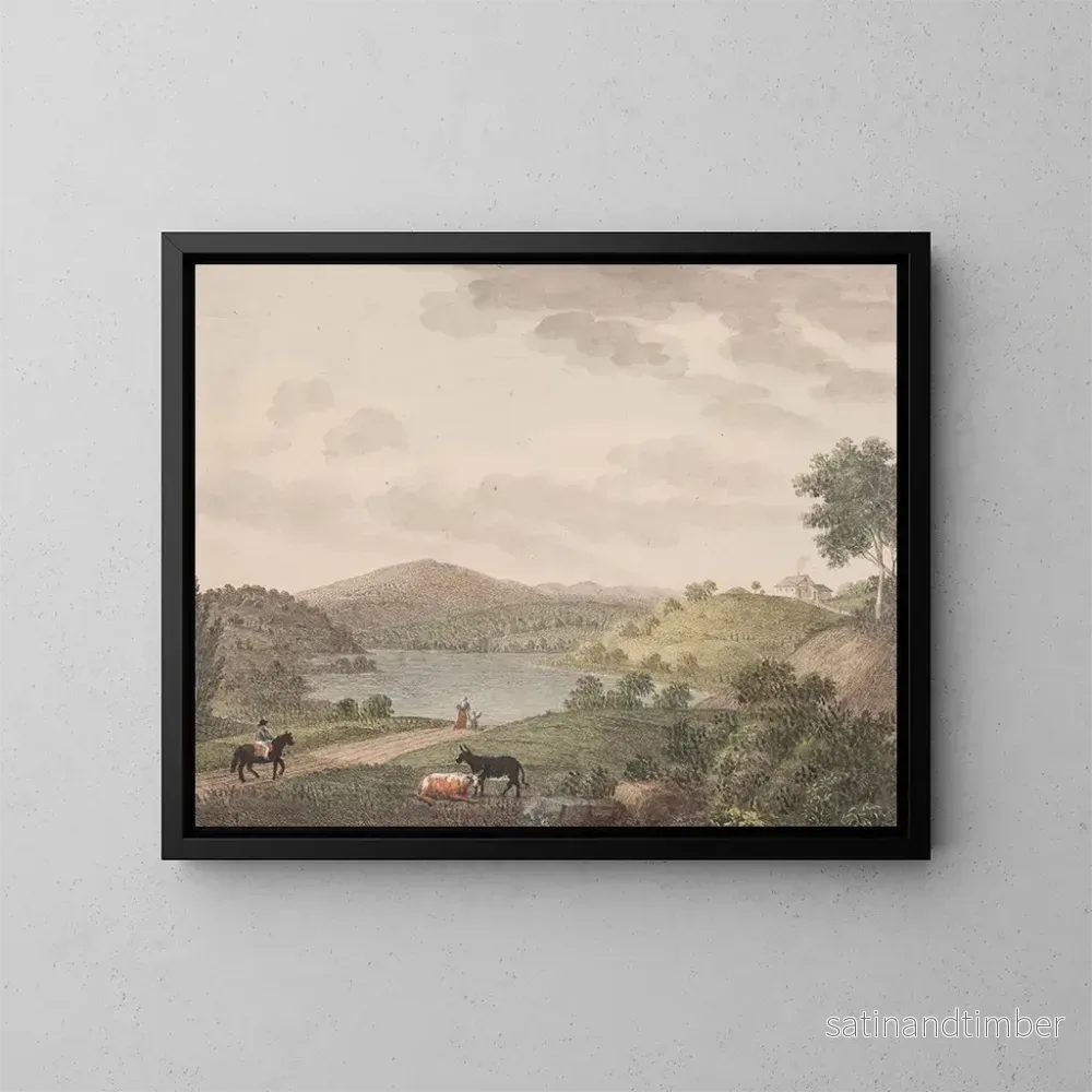 Reproduktion av målningen Le mont Aborre - Søren L. Lange