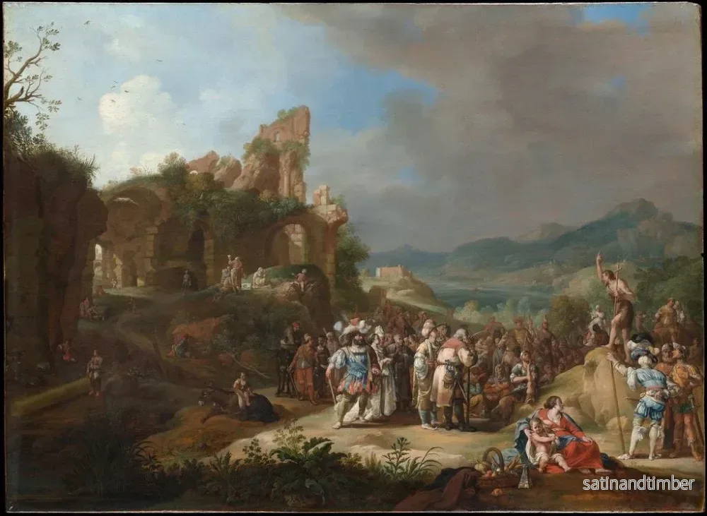 Reproduktion av målningen La Prédication de Jean-Baptiste - Bartholomeus Breenbergh - Bild 2