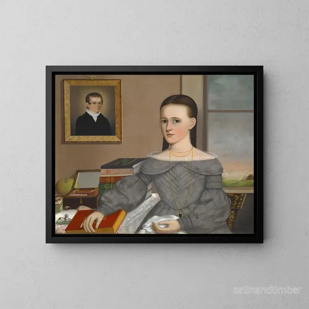 Reproduktion av målningen av porträttet av Marie Jane Andrew - Joseph R. Mason