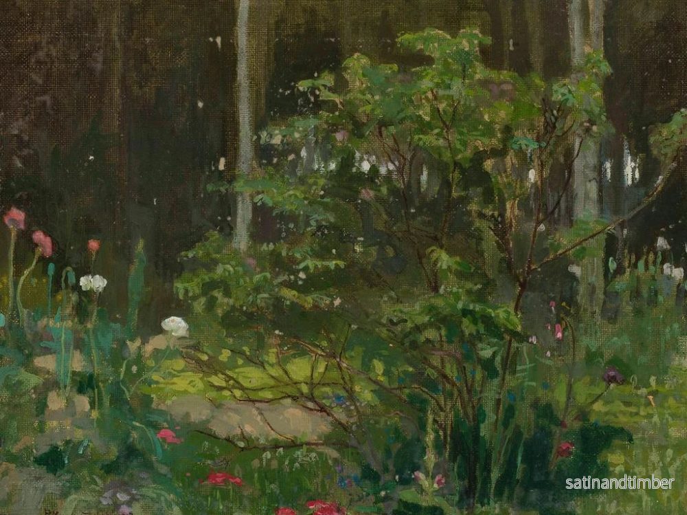 Reproduktion av målningen Landskapsbild skog - Piotr Hipolit Krasnodbski - Bild 2