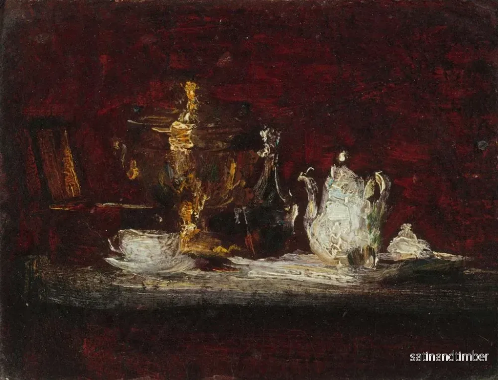 Reproduktion av målningen Naturtavla med samovar - Henri Fantin-Latour - Bild 2