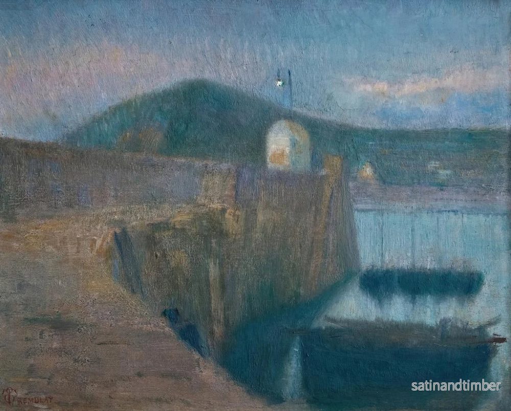 Reproduktion av målningen Le port de Flamanville - Émile Tremblay - Bild 2