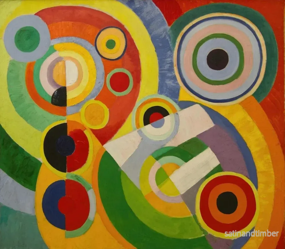Reproduktion av målningen Rytm, glädje i livet - Robert Delaunay - Bild 2