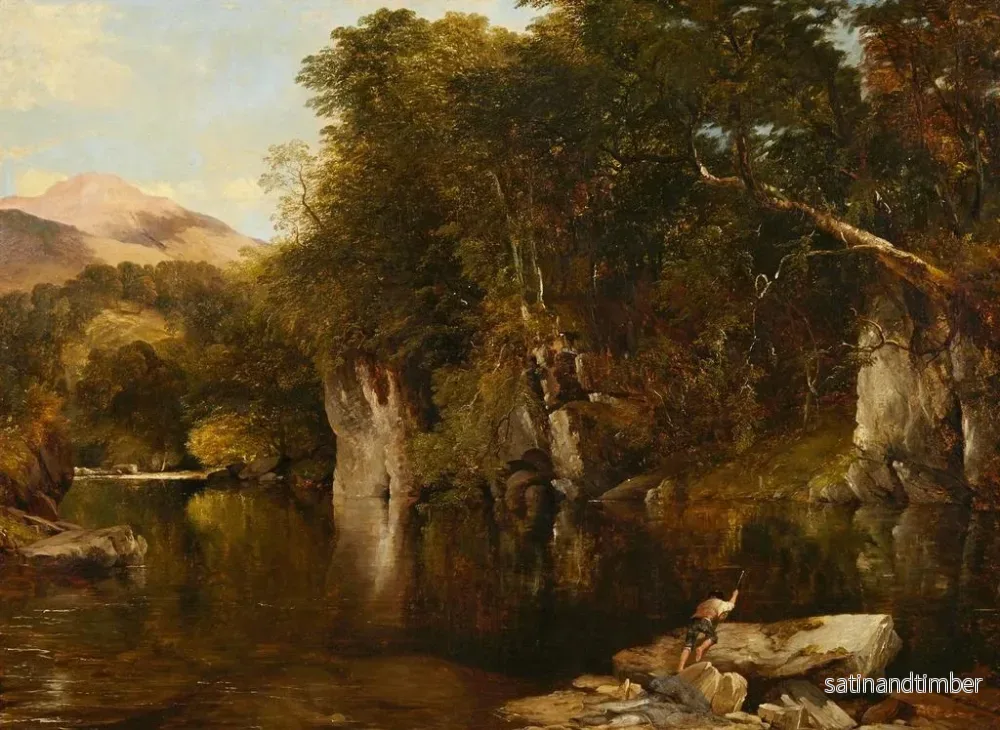 Reproduktion av målningen Le braconnier - Frederick Richard Lee - Bild 2