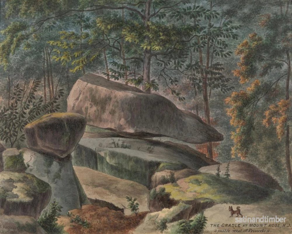 Reproduktion av målningen Berceau à Mount Rose, NJ, 3 miles à l'ouest de Princeton - Augustus Kollner - Bild 2